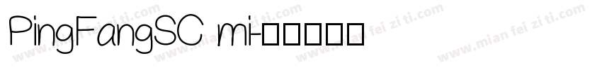 PingFangSC mi字体转换